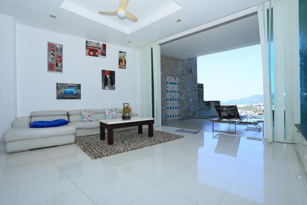 Seaview Villa Patong 芭东海景3卧别墅 5分钟到江西冷 4Bdr Pool Екстериор снимка